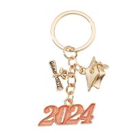 Modern Style Classic Style Letter Number Alloy Bag Pendant Keychain main image 3