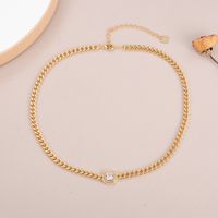 Copper 18K Gold Plated Silver Plated Hip-Hop Cool Style Inlay Square Zircon Necklace main image 6