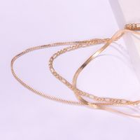 Vintage Style Solid Color Alloy Women's Layered Necklaces main image 3