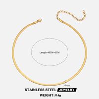 304 Stainless Steel 18K Gold Plated Basic Plating Geometric Necklace sku image 13