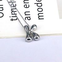 Copper Silver Plated Simple Style Classic Style Plating Letter Pendant Necklace main image 5