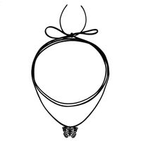 Einfacher Stil Klassischer Stil Schmetterling Imitationsperle Perlen Frau Halskette Mit Anhänger main image 2