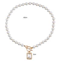 Simple Style Classic Style Butterfly Imitation Pearl Beaded Women's Pendant Necklace sku image 2