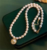 Fairy Style Elegant Sweet Heart Shape Copper Plating Shell Pearls 18K Gold Plated Women's Pendant Necklace main image 1