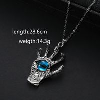 Retro Ethnic Style Letter Alloy Asymmetrical Men's Pendant Necklace main image 7