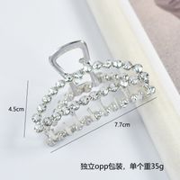 Simple Style Solid Color Alloy Inlay Rhinestones Hair Claws 1 Piece sku image 25