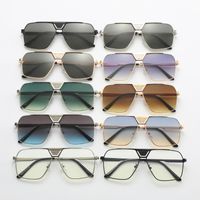 Simple Style Classic Style Color Block Pc Toad Glasses Full Frame Women's Sunglasses main image 1