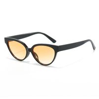 Retro Sweet Color Block Pc Cat Eye Full Frame Women's Sunglasses sku image 5