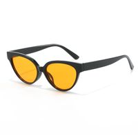 Retro Sweet Color Block Pc Cat Eye Full Frame Women's Sunglasses sku image 6
