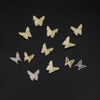 Sweet Simple Style Butterfly Zinc Alloy Nail Decoration Accessories 60 Pieces Per Pack main image 2