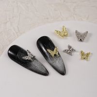 Sweet Simple Style Butterfly Zinc Alloy Nail Decoration Accessories 60 Pieces Per Pack main image 7