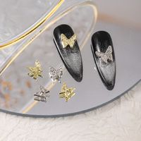 Sweet Simple Style Butterfly Zinc Alloy Nail Decoration Accessories 60 Pieces Per Pack main image 6