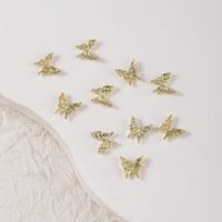 Sweet Simple Style Butterfly Zinc Alloy Nail Decoration Accessories 60 Pieces Per Pack main image 10