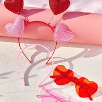Cute Shiny Heart Shape Plastic Women's Jewelry Set main image 6