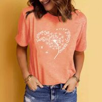 Femmes T-Shirt Manche Courte T-shirts Impression Vêtement De Rue Lettre main image 5