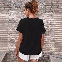 Women's T-shirt Short Sleeve T-Shirts Printing Streetwear Rose Tiger main image 4