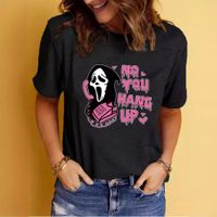 Femmes T-Shirt Manche Courte T-shirts Impression Vêtement De Rue Lettre main image 2