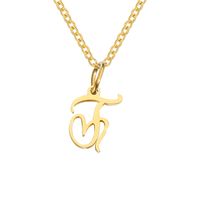 304 Stainless Steel 14K Gold Plated Casual Streetwear Letter Heart Shape Pendant Necklace main image 10