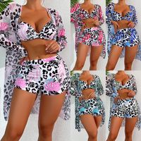 Women's Vacation Printing Leopard 3 Pieces Set Bikinis Swimwear main image 1