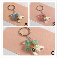 Cartoon Style Cute Animal Turtle Alloy Resin Epoxy Bag Pendant Keychain main image 7