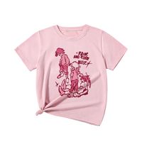 Casual Cartoon Letter Printing Polyester T-shirts & Shirts main image 5