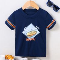 Casual Letter Food Polyester T-shirts & Shirts main image 1