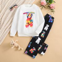 Casual Bear Polyester Girls Clothing Sets sku image 1