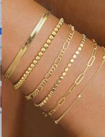 Simple Style Solid Color Metal Plating Women's Bracelets sku image 8