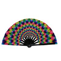 Large Size 33cm Bamboo Bone Fan With Black Flannel Bag main image 3