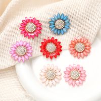 1 Piece Alloy Resin Flower Beads main image 1