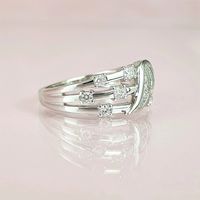 Wholesale IG Style Simple Style Wings Copper Inlay Zircon Rings main image 3