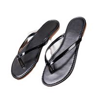 Women's Casual Vacation Solid Color Open Toe Flip Flops main image 4