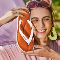 Women's Casual Vacation Solid Color Open Toe Flip Flops main image 1