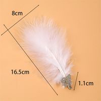 Women's Fairy Style Lady Artistic Feather Butterfly Alloy Feather Hair Clip main image 2
