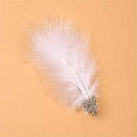 Women's Fairy Style Lady Artistic Feather Butterfly Alloy Feather Hair Clip sku image 2