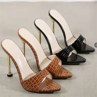 Women's Elegant Plaid Solid Color Point Toe Pumps main image 6