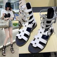 Women's Streetwear Solid Color Round Toe Strappy Sandals main image 4
