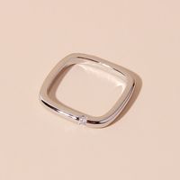 Wholesale IG Style Artistic Cool Style Geometric Copper Inlay Rhinestones Rings main image 5