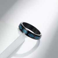 304 Stainless Steel Simple Style Classic Style Commute Eye Of Horus Rings main image 5