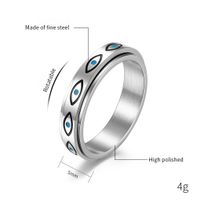 304 Stainless Steel Simple Style Classic Style Commute Eye Of Horus Rings main image 2