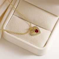 Copper 18K Gold Plated Retro Simple Style Plating Butterfly Copper Pendant Necklace main image 5