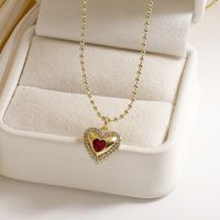 Copper 18K Gold Plated Retro Simple Style Plating Butterfly Copper Pendant Necklace main image 6