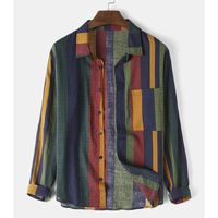 Hombres Raya Blusa Ropa Hombre main image 6