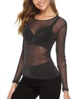 Women's Knitwear Long Sleeve T-Shirts Patchwork Hollow Out Sexy Solid Color main image 5