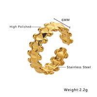 316 Stainless Steel  IG Style Simple Style Solid Color Rings Bracelets main image 2