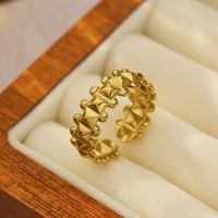 316 Stainless Steel  IG Style Simple Style Solid Color Rings Bracelets main image 3