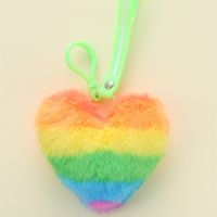 Cute Lady Sweet Heart Shape Alloy Bag Pendant Keychain main image 4