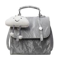 Women's Medium Pu Leather Solid Color Preppy Style Classic Style Magnetic Buckle Fashion Backpack sku image 3