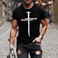 Hombres Cruzar Impresión Playeras Ropa Hombre main image 6