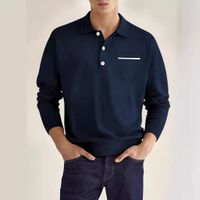 Men's Solid Color Polo Shirt Men's Clothing main image 1